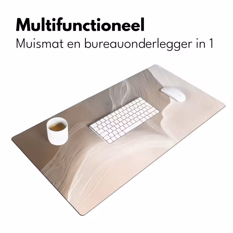Bureau onderlegger - Golvende lijnen - Luchtstromen - Harmonieus — 6