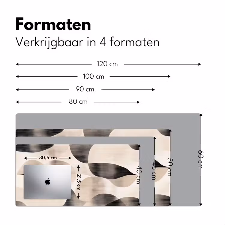 Bureau onderlegger - Grillige vormen - Subtiele overgangen - Dynamisch — 7