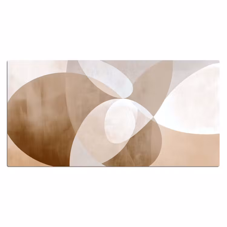 Bureau onderlegger - Ovale vormen - Transparant - Zachte overgang — 1