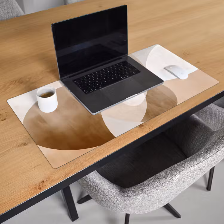 Bureau onderlegger - Ovale vormen - Transparant - Zachte overgang — 2