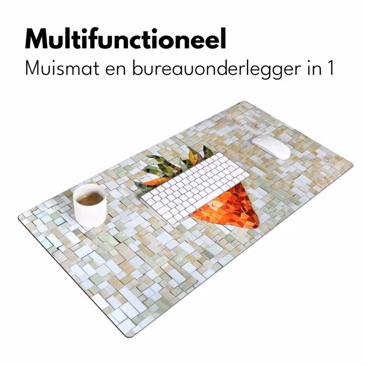 Bureau onderlegger - Aardbei - Rood - Mozaïek - Fruit — 6