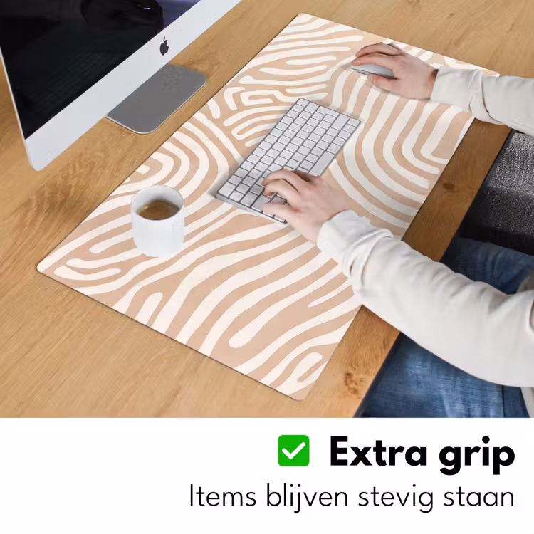 Bureau onderlegger - Beige - Aardspatroon — 5