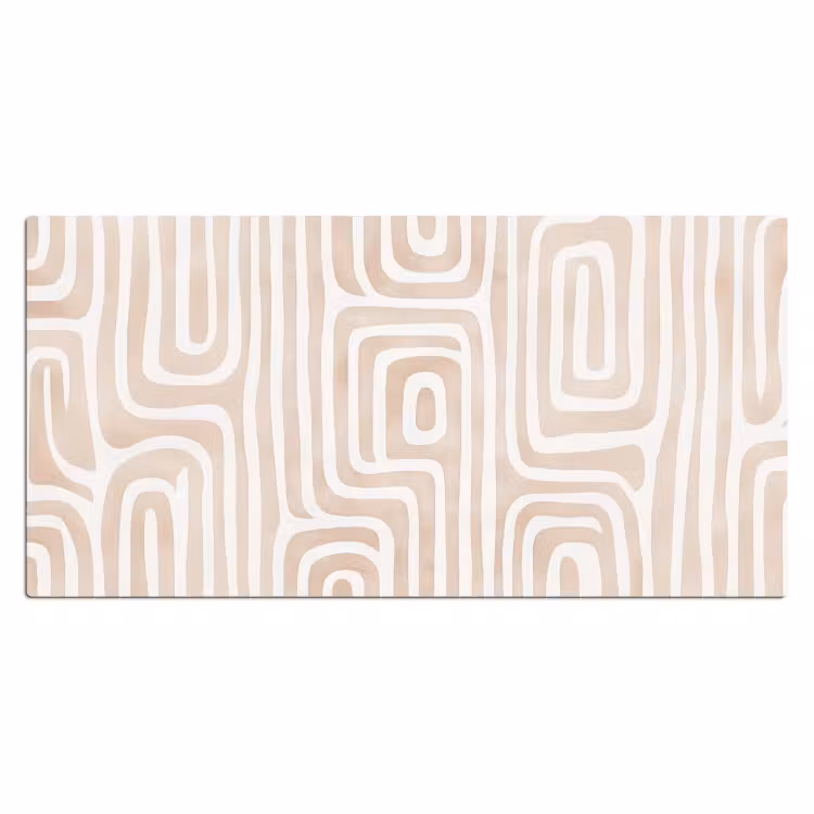 Bureau onderlegger - Decoratief - Labyrint - Beige — 1