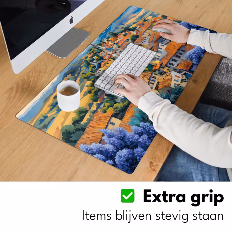 Bureau onderlegger - Dorp - Heuvels - Landschap - Bomen — 5