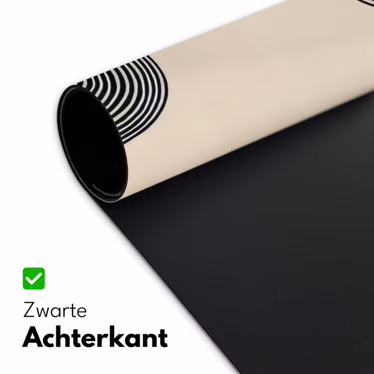 Bureau onderlegger - Geometrische bogen - Minimalistisch - Symmetrisch — 4
