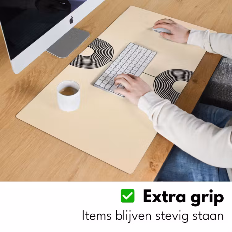 Bureau onderlegger - Geometrische bogen - Minimalistisch - Symmetrisch — 5