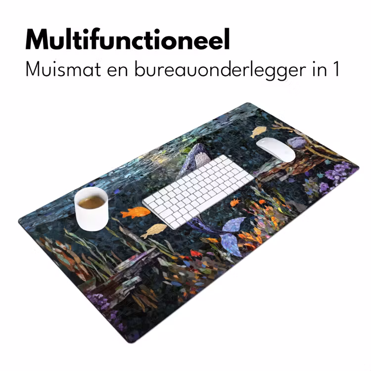 Bureau onderlegger - Mozaïek - Walvis - Koraal - Water — 6