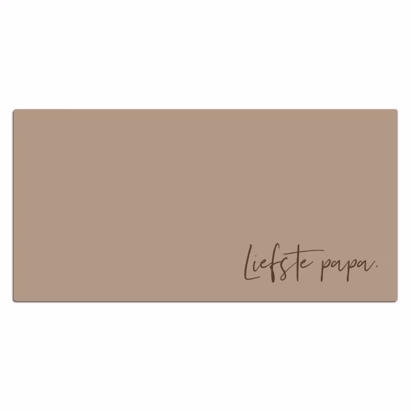 Bureau onderlegger - Naam met beige achtergrond — 1