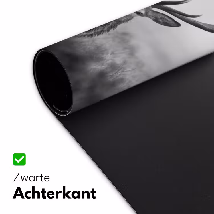 Bureau onderlegger - Hert - Mistig - Zwart - Wit — 5
