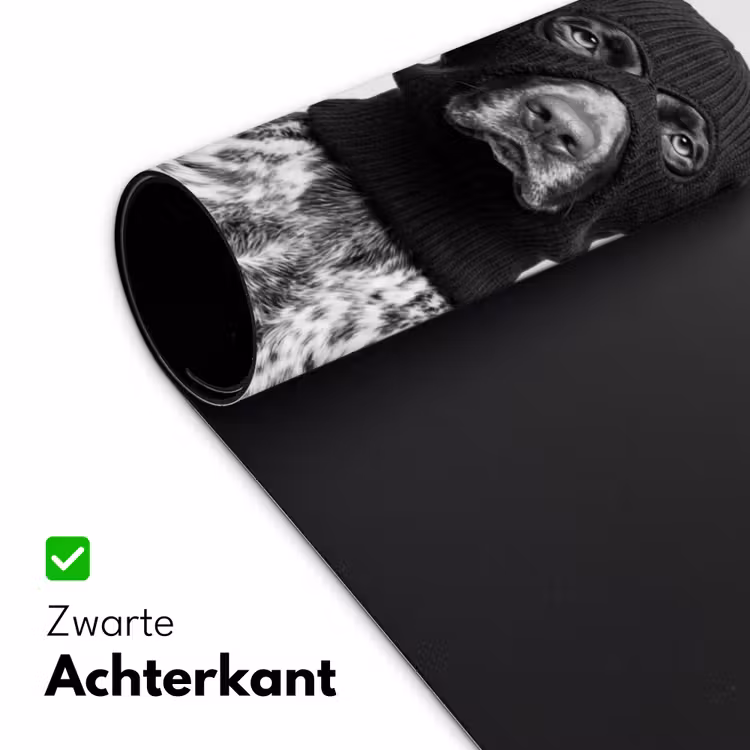 Bureau onderlegger - Honden - Bivakmuts - Zwart - wit — 5