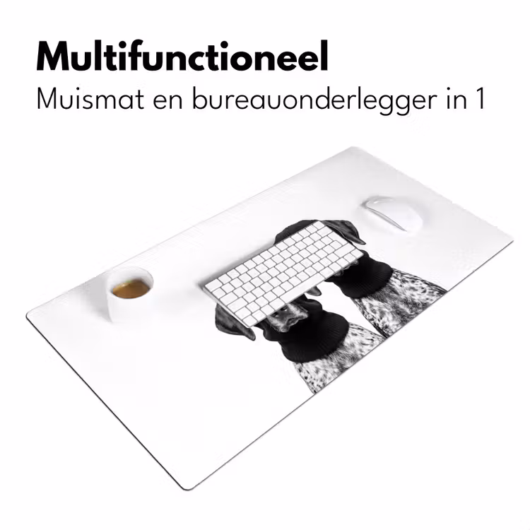 Bureau onderlegger - Honden - Bivakmuts - Zwart - wit — 7