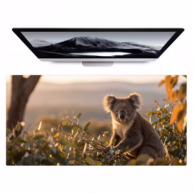 Bureau onderlegger - Koala - Bladeren - Ochtendlicht — 1