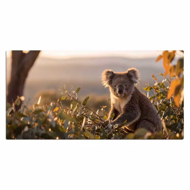 Bureau onderlegger - Koala - Bladeren - Ochtendlicht — 2