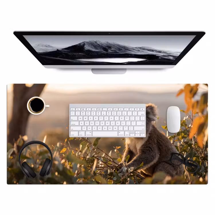 Bureau onderlegger - Koala - Bladeren - Ochtendlicht — 4