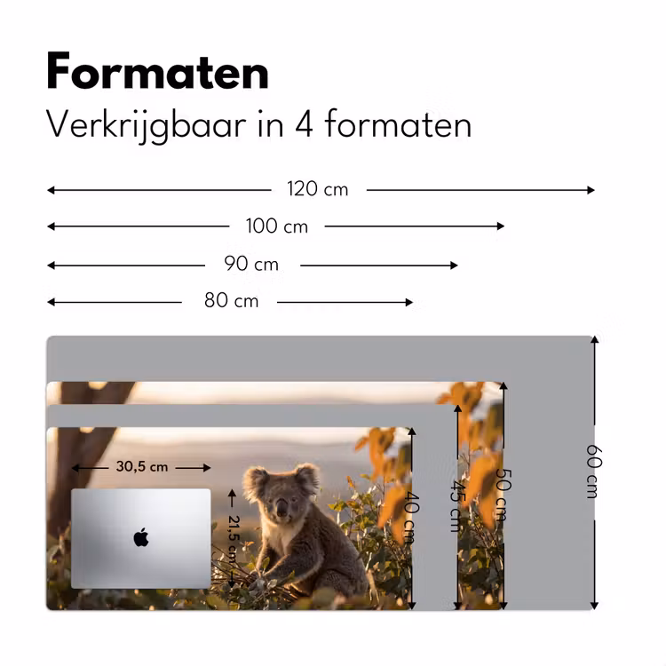 Bureau onderlegger - Koala - Bladeren - Ochtendlicht — 8