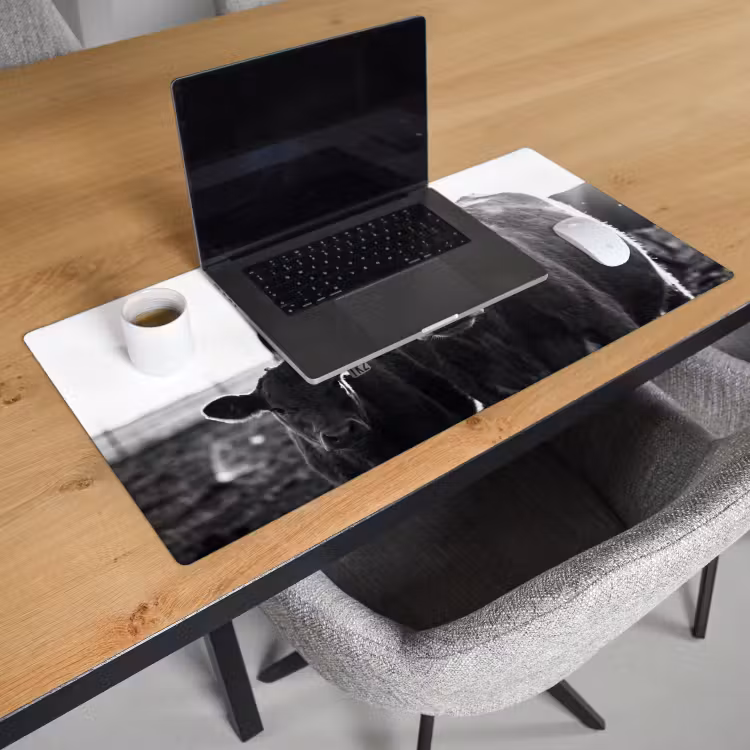 Bureau onderlegger - Koeien - Zwart - Wit — 3