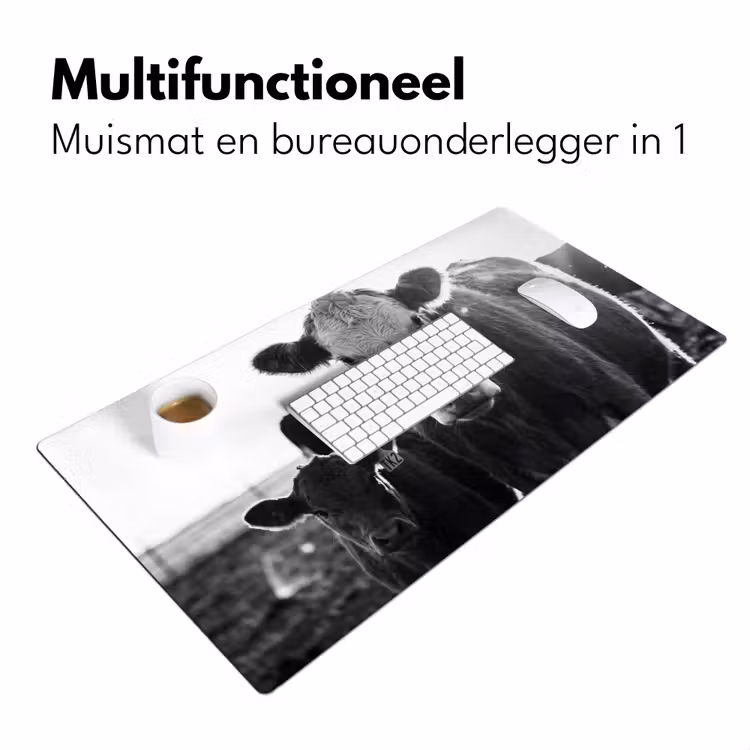 Bureau onderlegger - Koeien - Zwart - Wit — 7
