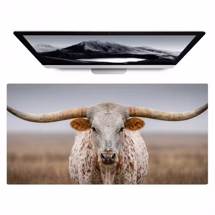 Bureau onderlegger - Longhorn - Grasveld - Dier — 1