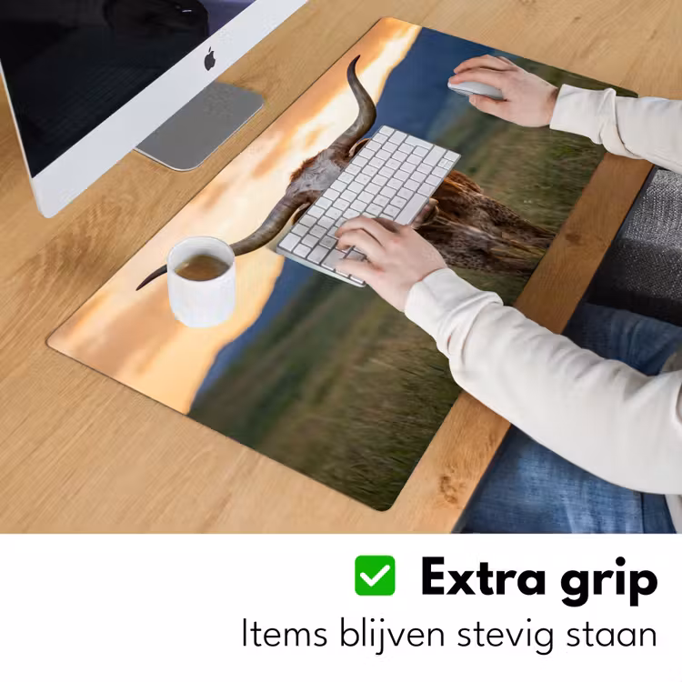 Bureau onderlegger - Longhorn - Landschap - Zonsondergang — 6