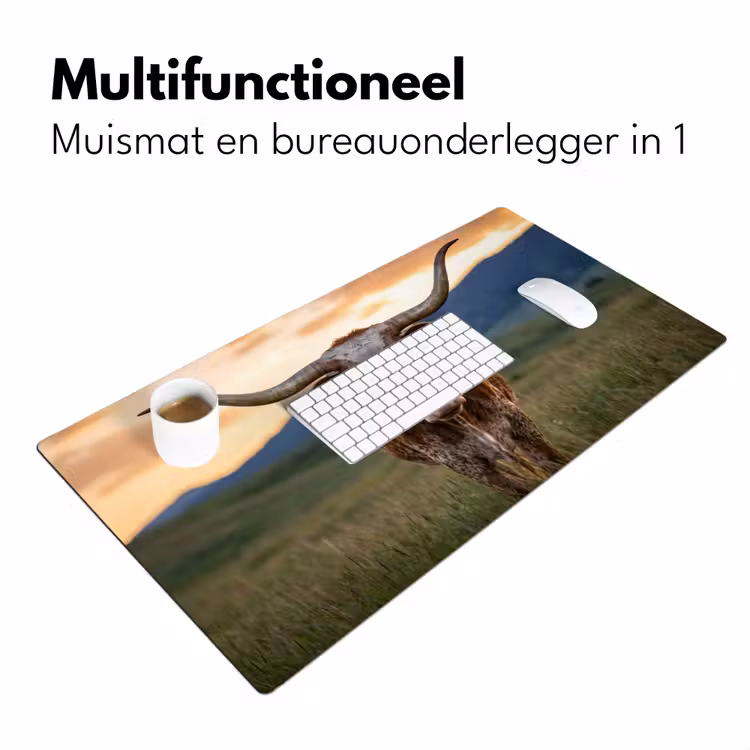 Bureau onderlegger - Longhorn - Landschap - Zonsondergang — 7