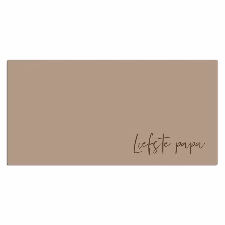 Bureau onderlegger - Naam met beige achtergrond — 1