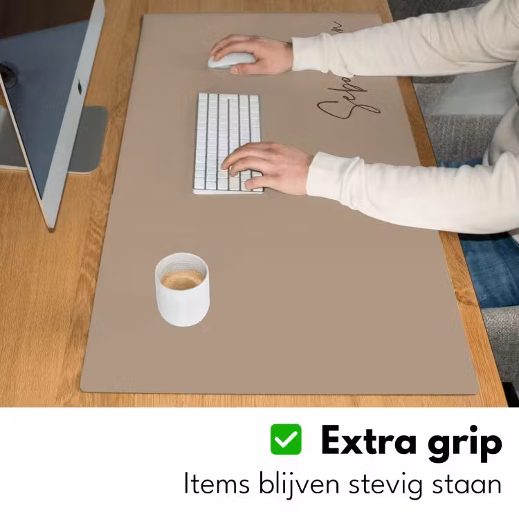 Bureau onderlegger - Naam met beige achtergrond — 5