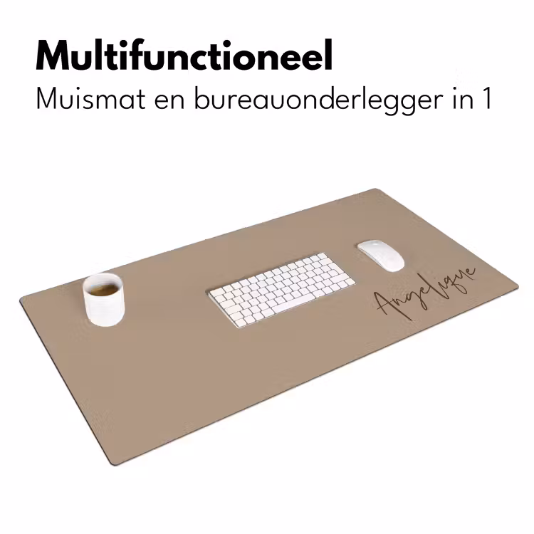 Bureau onderlegger - Naam met beige achtergrond — 7