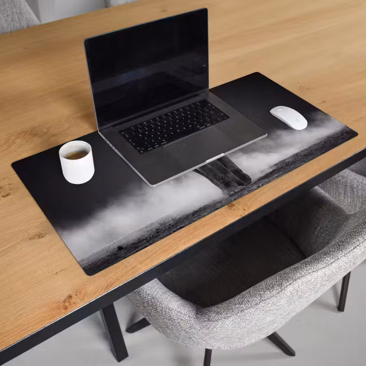 Bureau onderlegger - Olifant - Zwart - Wit - Rook — 3