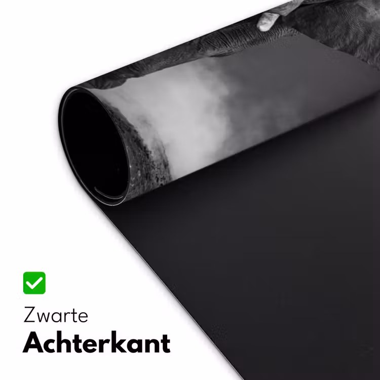Bureau onderlegger - Olifant - Zwart - Wit - Rook — 5