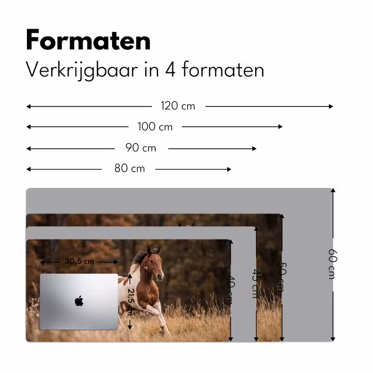 Bureau onderlegger - Paard - Bruin - Gras — 8