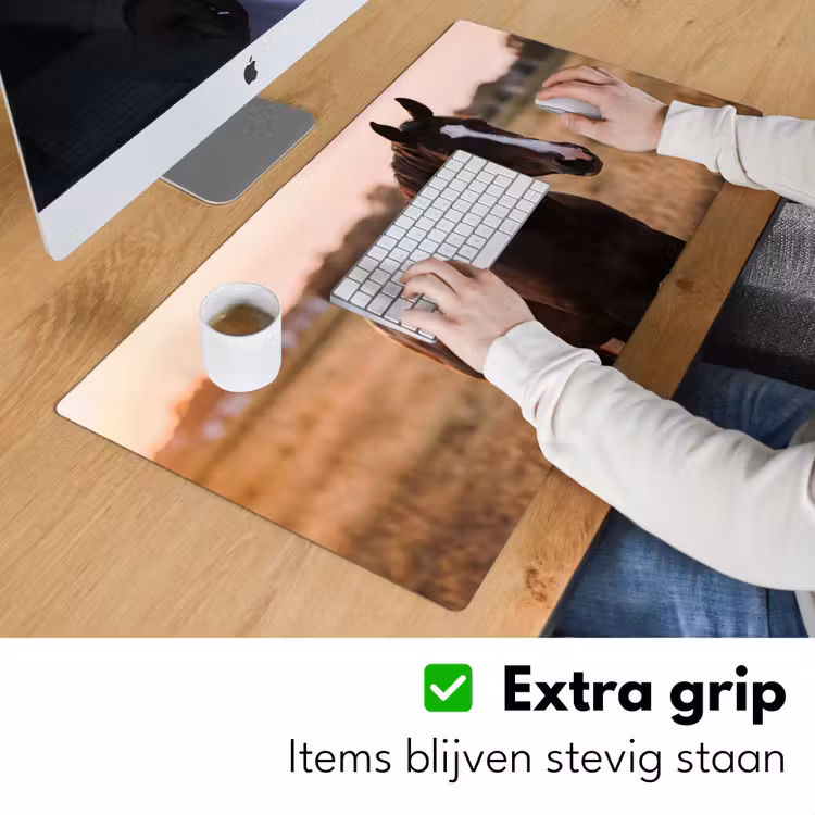 Bureau onderlegger - Paard - Zonsondergang - Bruin — 6