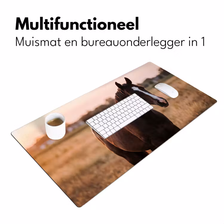 Bureau onderlegger - Paard - Zonsondergang - Bruin — 7