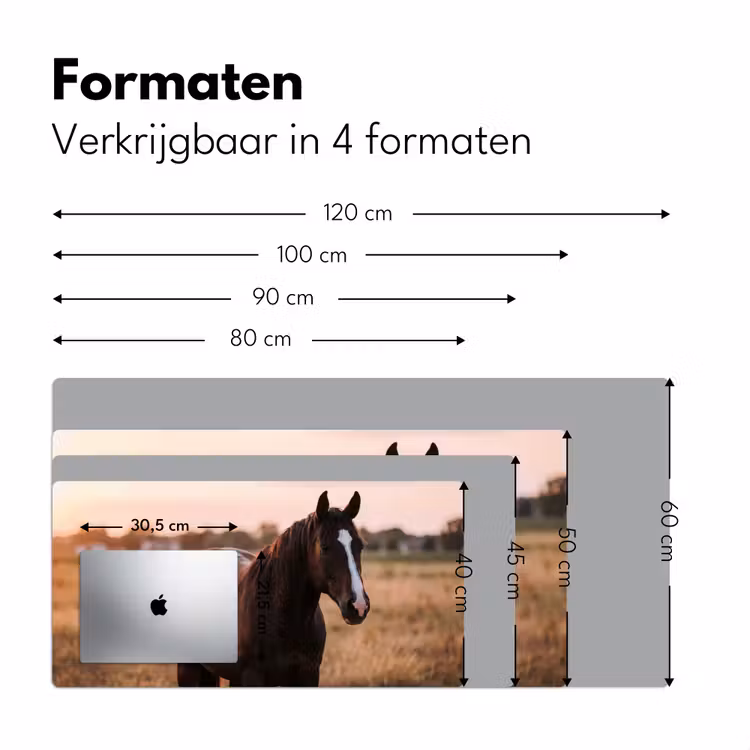 Bureau onderlegger - Paard - Zonsondergang - Bruin — 8