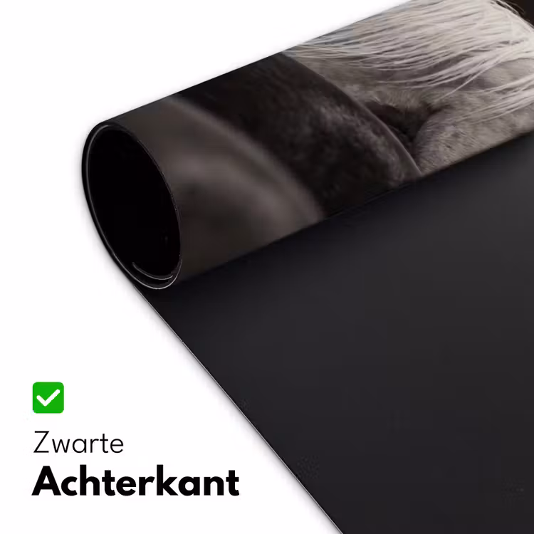 Bureau onderlegger - Paarden - Zwart - Wit - Kudde — 5