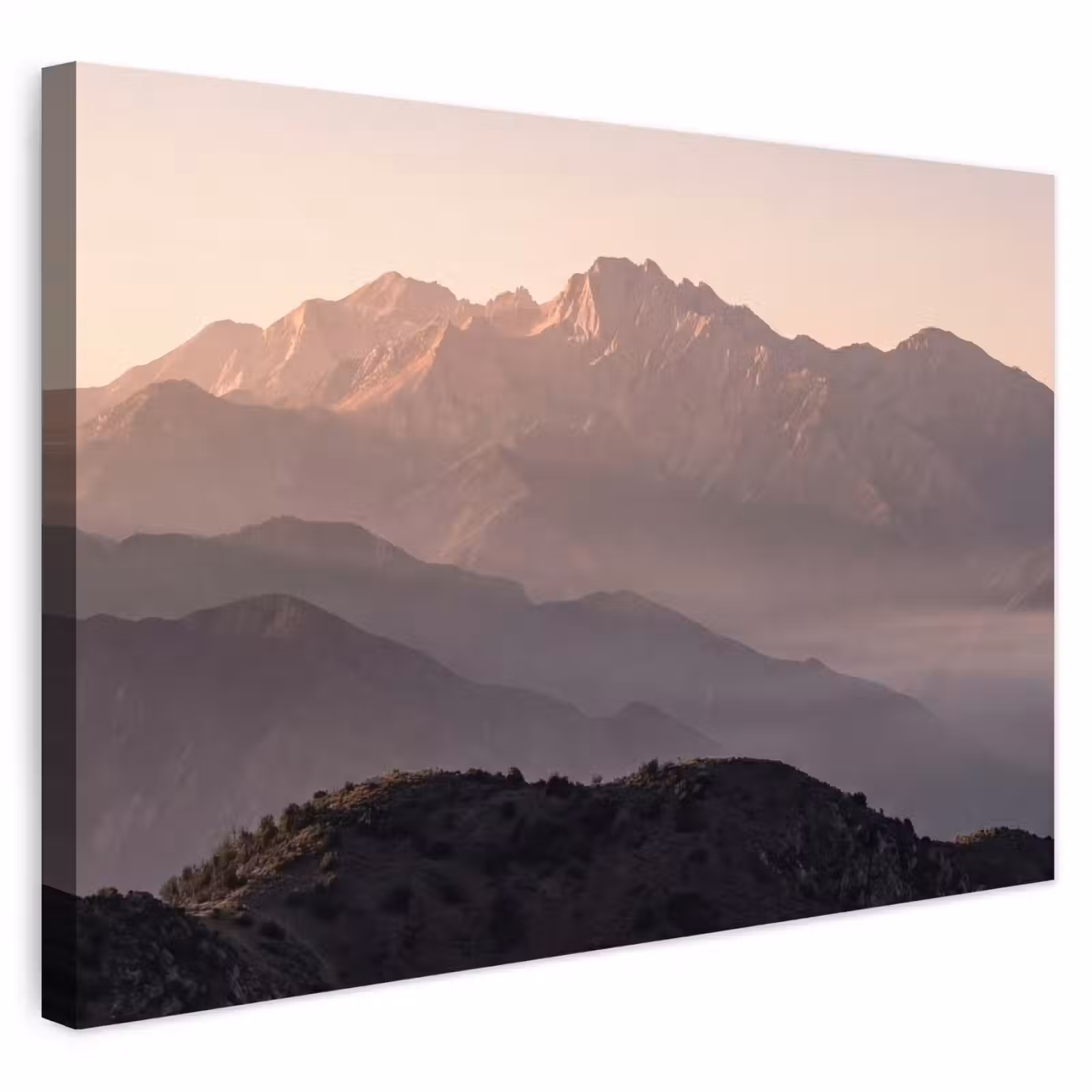 Buiten canvas - Panorama - Landschap - Bergen — 1