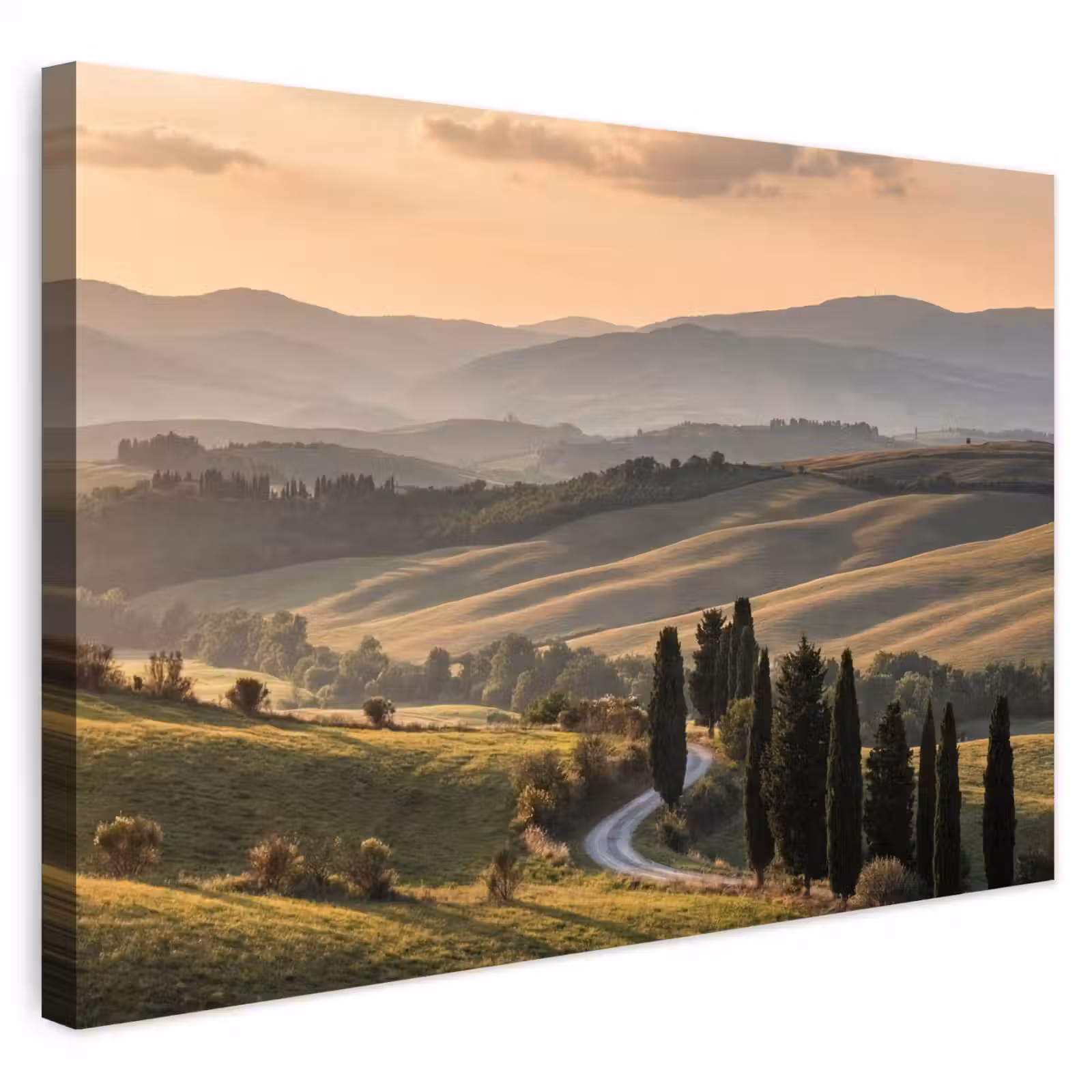 Buiten canvas - Toscaans - Landschap - Heuvels — 1