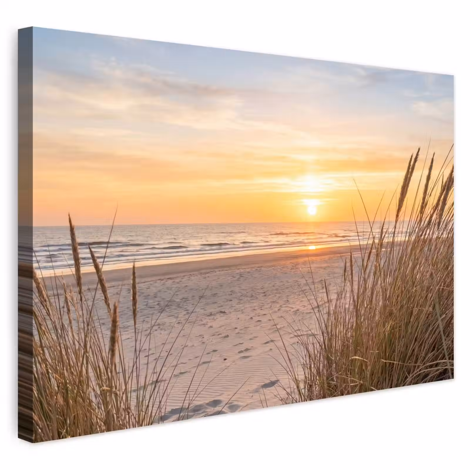 Buiten canvas - Zonsondergang - Duinen - Zee — 1