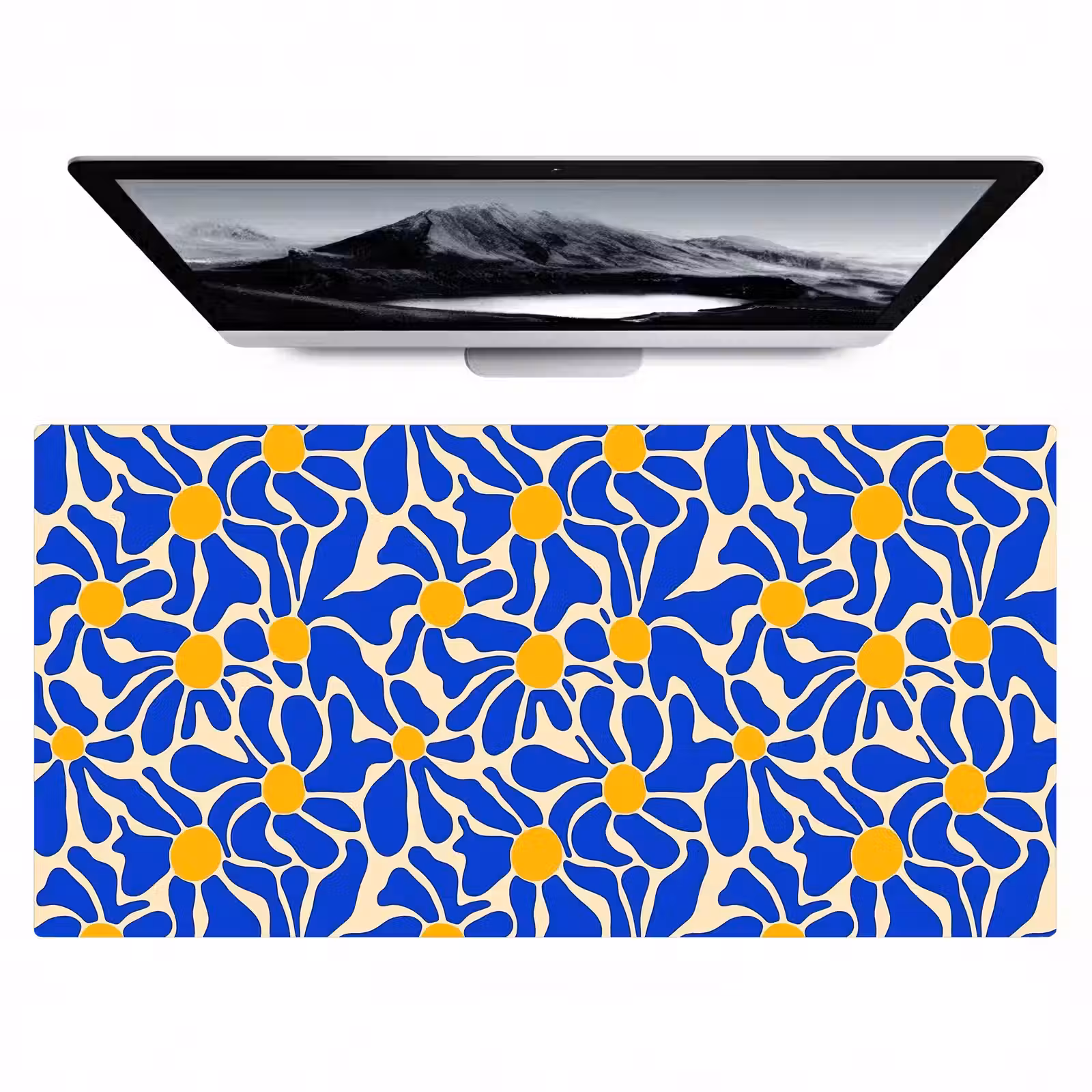 Bureau onderlegger - Abstract - Bloem - Blauw — 1