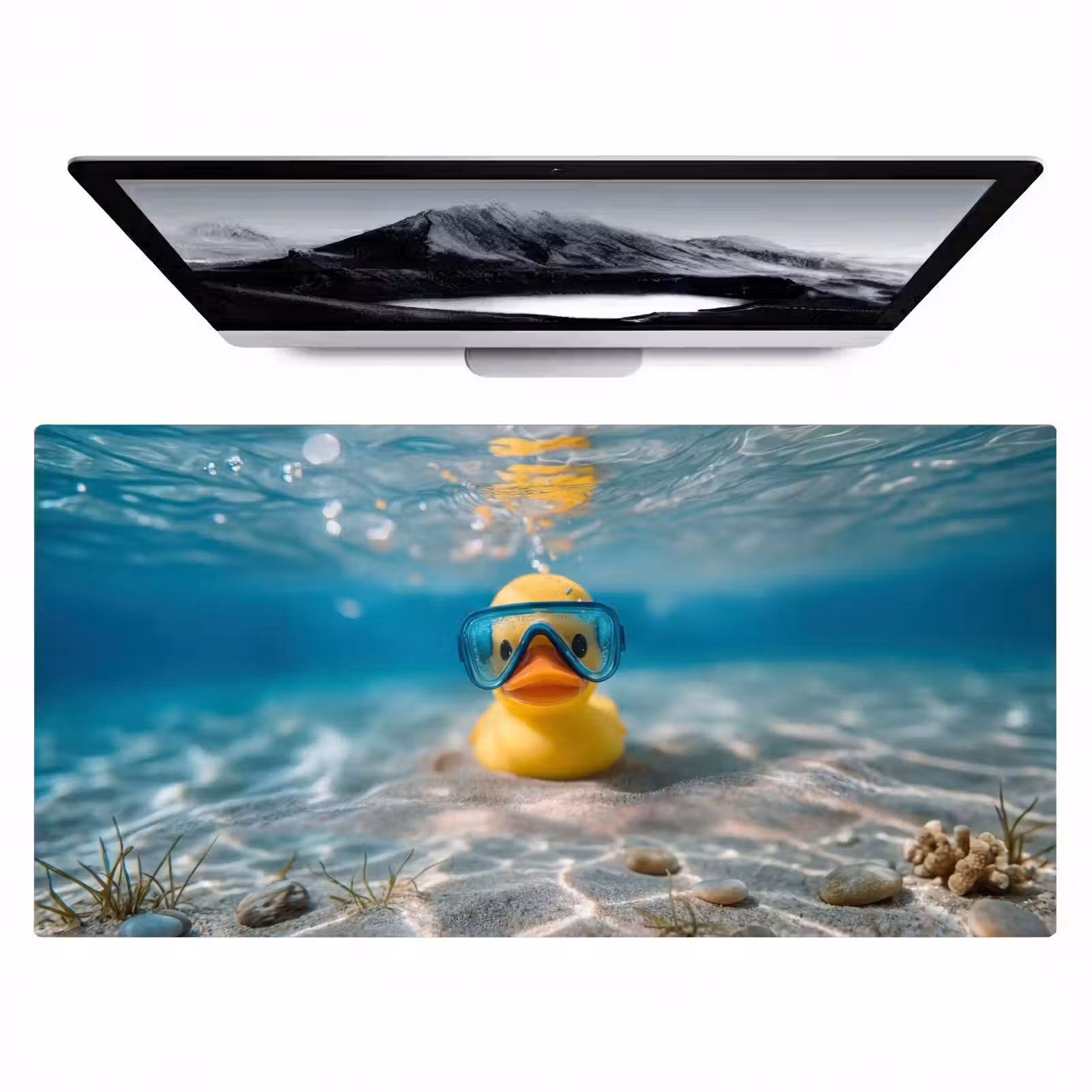 Bureau onderlegger - Duikbril - Eend - Water — 1