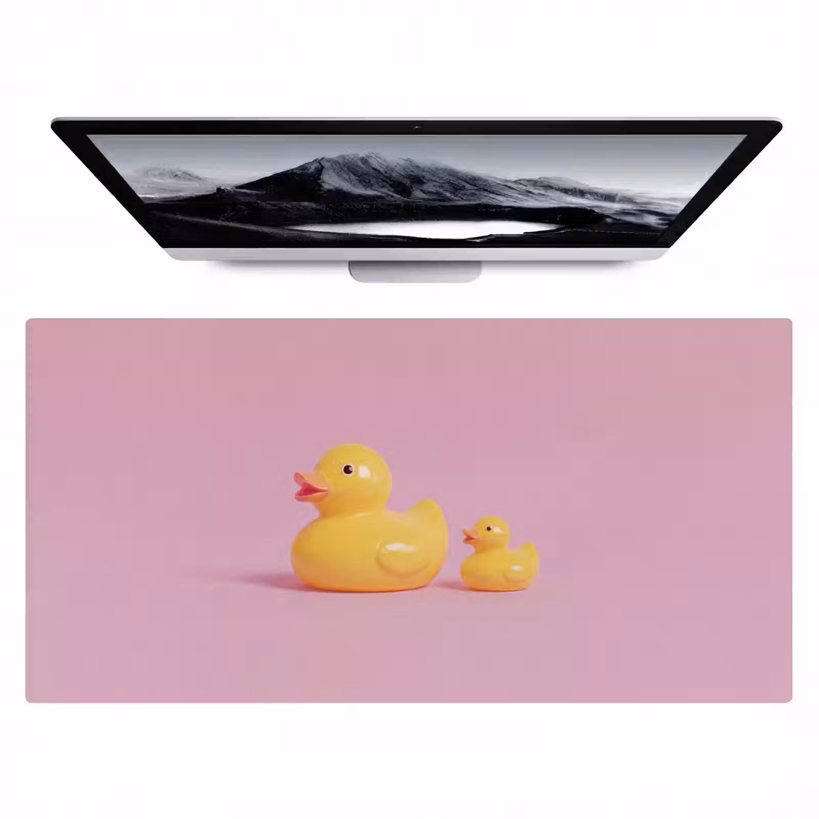 Bureau onderlegger - Eendjes - Vrolijk - Roze — 1