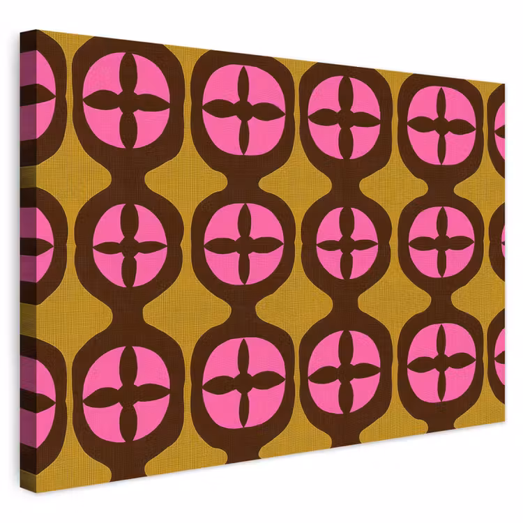 Buiten canvas - Modern - Patroon - Roze — 1