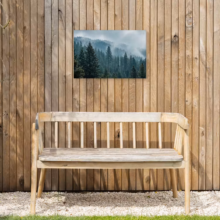 Buiten canvas - Naaldwoud - Bergen - Mist — 3