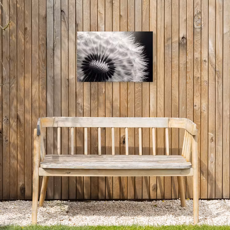 Buiten canvas - Paardenbloem - Zwart - Wit — 3