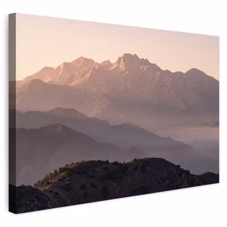 Buiten canvas - Panorama - Landschap - Bergen — 1