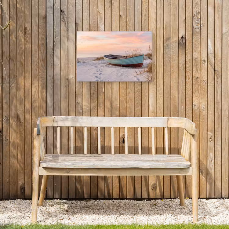 Buiten canvas - Rustiek - Roeiboot - Zandstrand — 3