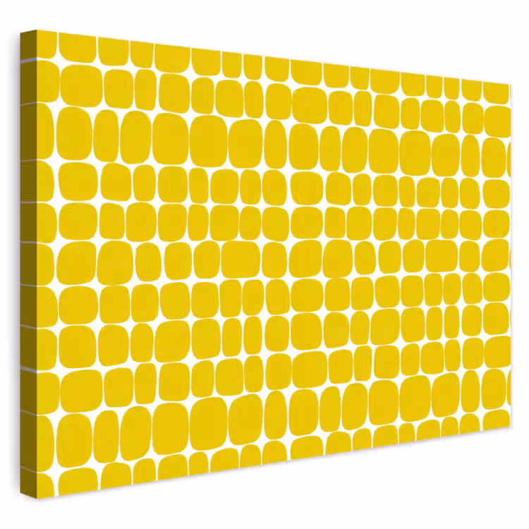 Buiten canvas - Stippen - Modern - Geel — 1