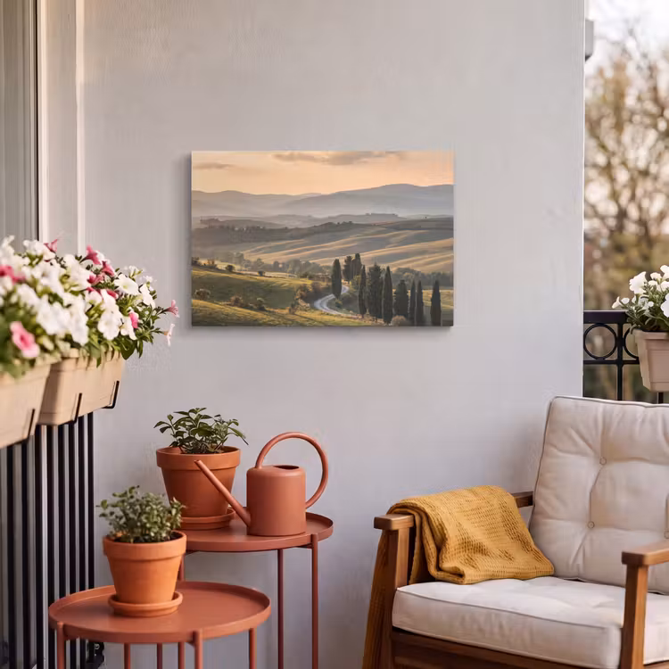 Buiten canvas - Toscaans - Landschap - Heuvels — 4