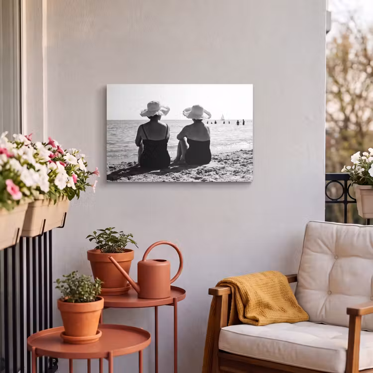 Buiten canvas - Vrouwen - Zonnehoed - Strand - Zwart - Wit — 3