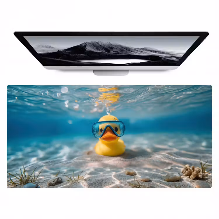 Bureau onderlegger - Duikbril - Eend - Water — 1