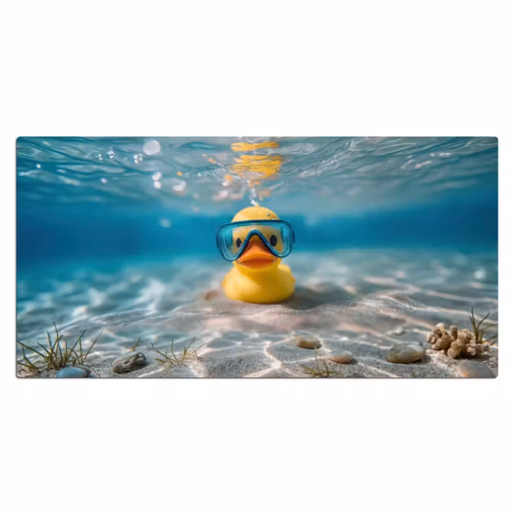 Bureau onderlegger - Duikbril - Eend - Water — 2